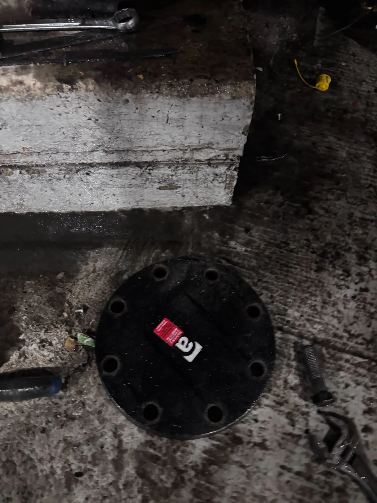 Artex scraping from a concrete ceiling during Bethnal Green refurbishment